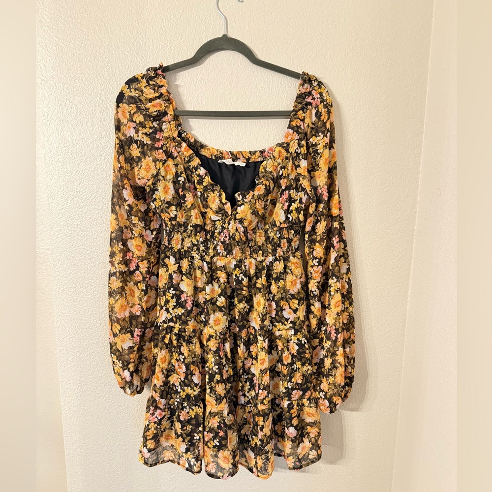 Floral Long Sleeve Dress
